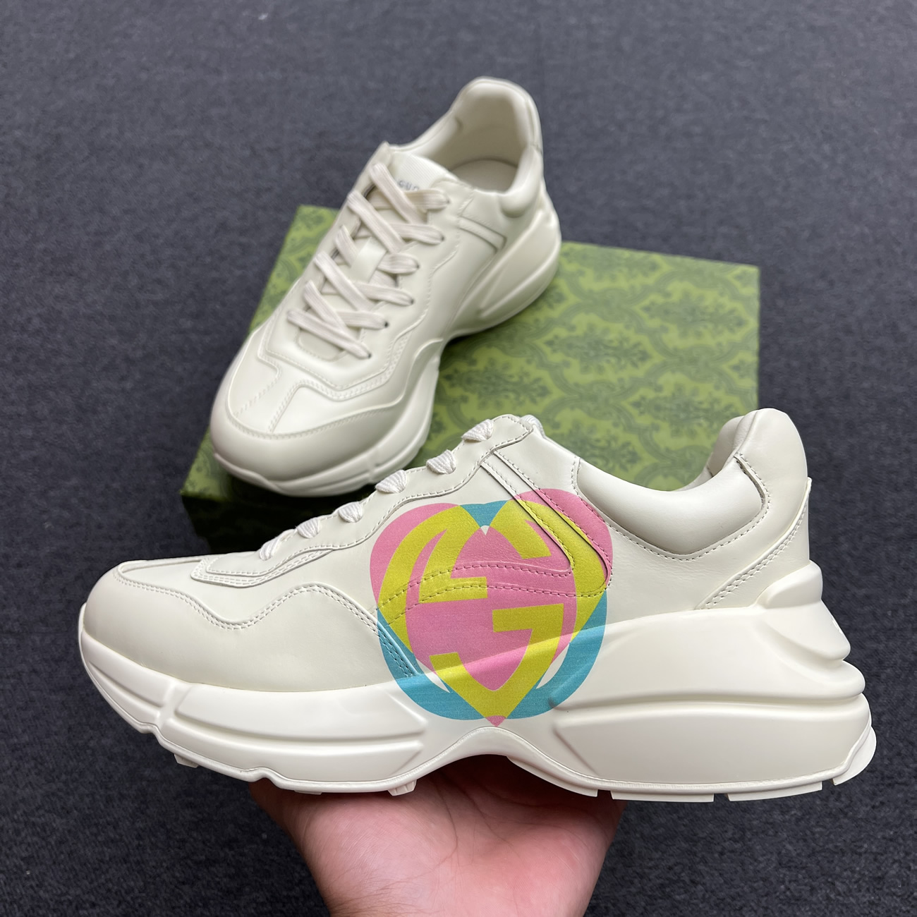 Gucci Rhyton Gg Logo W 386750 A3830 1818 (3) - www.newkick.vip